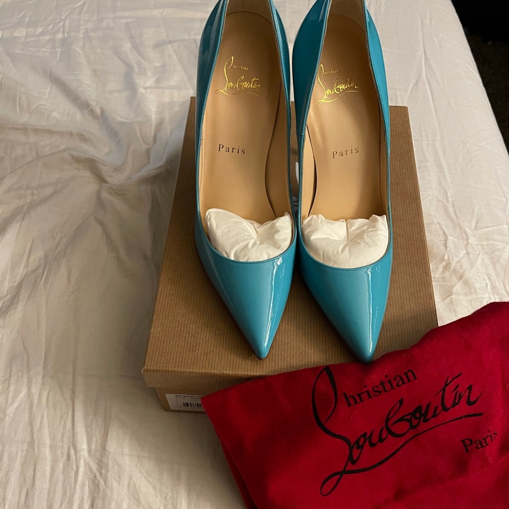 Teal louboutins